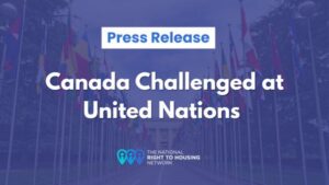 COMMUNIQUÉ DE PRESSE : Le Canada mis en cause aux Nations Unies
